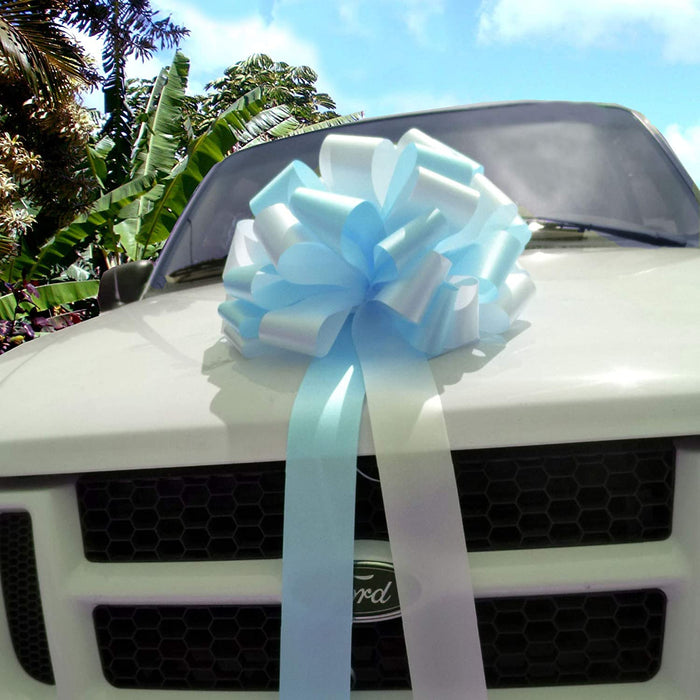 assembled-white-blue-car-bow