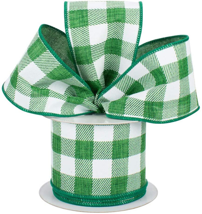 white-emerald-green-checkered-christmas-wreath-ribbon