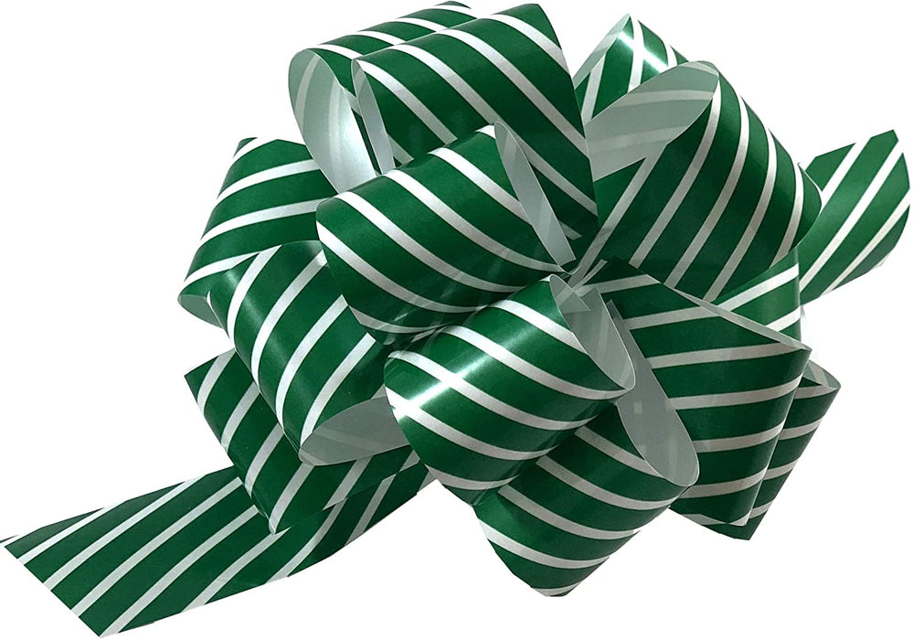 green-white-striped-christmas-gift-bows