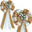 ivory-and-gold-wedding-pew-bows