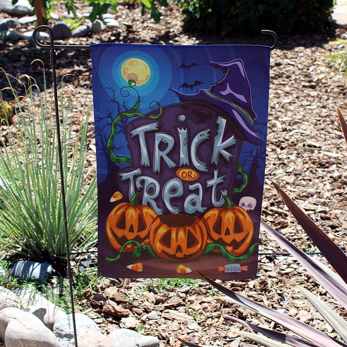 Trick or Treat Halloween Garden Flag - 12" x 18"