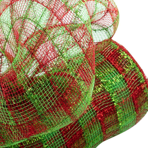 red-green-plaid-mesh-for-wreaths