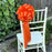 easter bows-orange decor