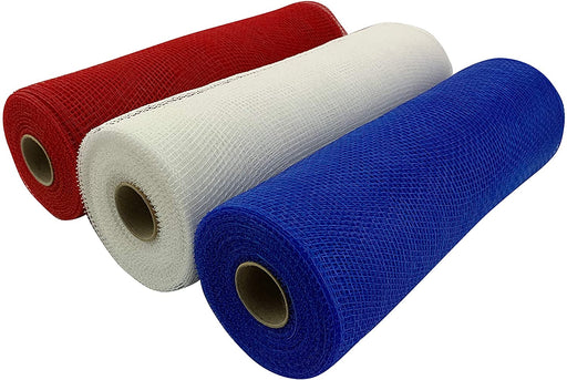 Red White Blue Deco Mesh - 10 x 10 Yards, Set of 3 Rolls — GiftWrap Etc