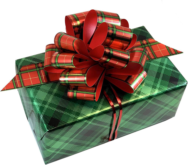 plaid-christmas-bows-for-gifts