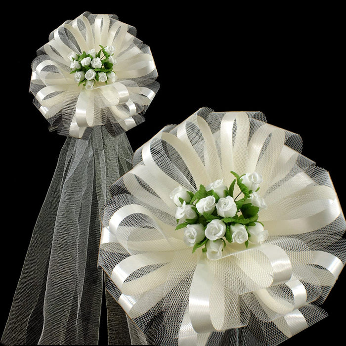 ivory-assembled-wedding-pew-bows