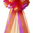 orange-and-pink-wedding-bows-with-tulle-tails