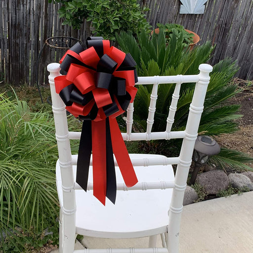 red-black-event-decoration-bows