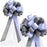 white-and-silver-wedding-bows-with-tulle-tails