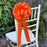 large-orange-wedding-bows-with-tulle-tails