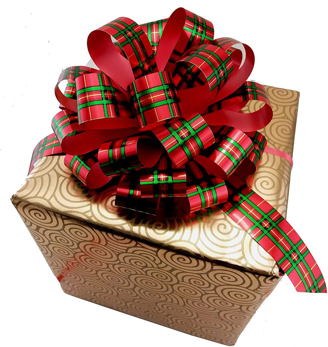 red-green-plaid-christmas-gift-bows