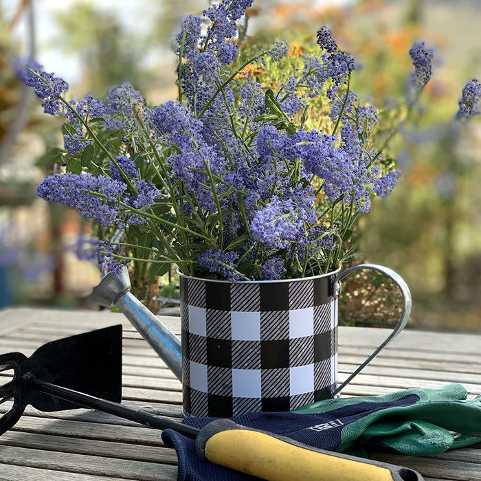 black-and-white-buffalo-plaid-watering-can