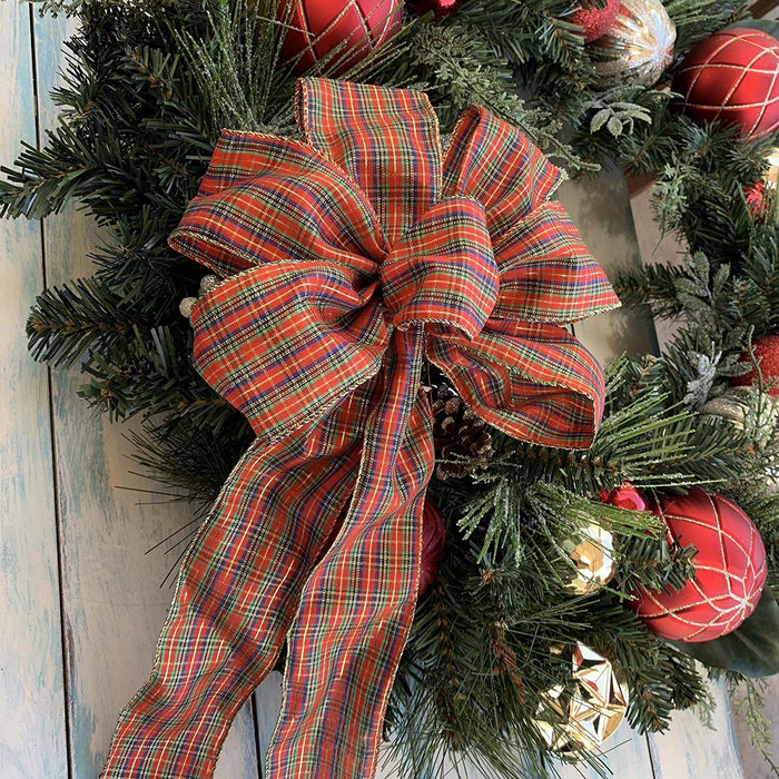 tartan-christmas-decoration-bow