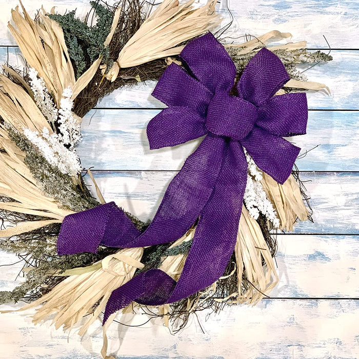 wired-edge-purple-burlap-wreath-bow