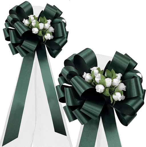 hunter-green-wedding-bows