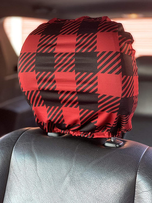 checkered-elastic-head-rest-covers