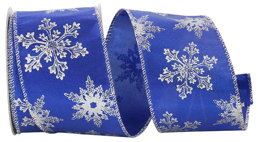 Royal-Blue-Silver-Snowflakes-Christmas-Tree-Ribbon