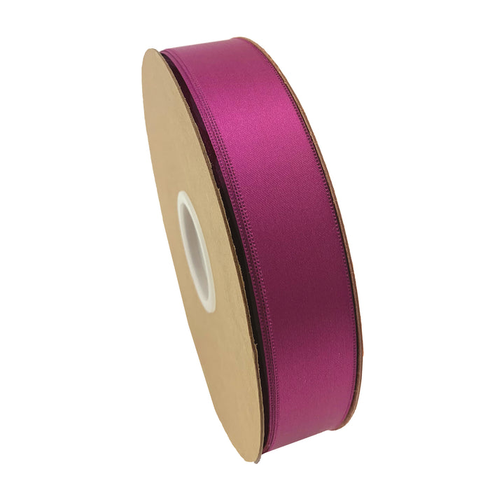 Fuchsia Pink Satin Fabric Ribbon - 1" x 100 Yards