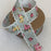 Vintage Floral Shabby Chic Ribbon - 1" x 10 Yards, Vintage Blue Gray Ribbon with Pink Roses