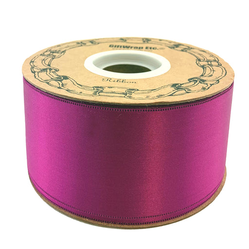 Fuchsia Pink Satin Fabric Ribbon - 2" x 50 Yards