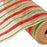 Burlap Striped Christmas Deco Mesh - 10" x 10 Yards, Natural, Jute, Red, Emerald Green