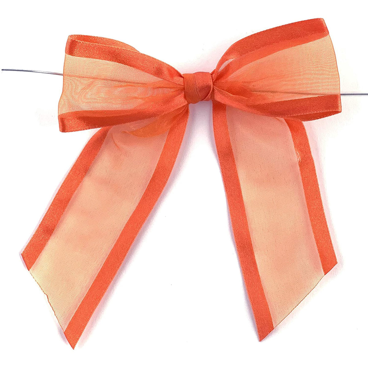 Pre-tied Wine Red Satin Bows, 25 Pack
