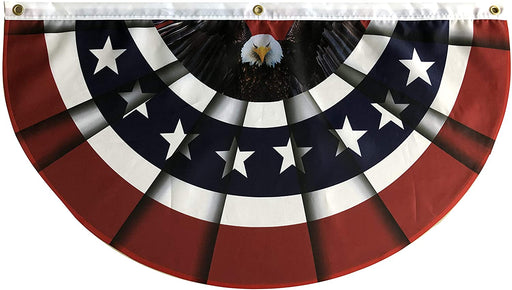 USA-Bunting Flag-USA-Bald Eagle