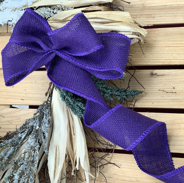 decorative-purple-burlap-easter-ribbon