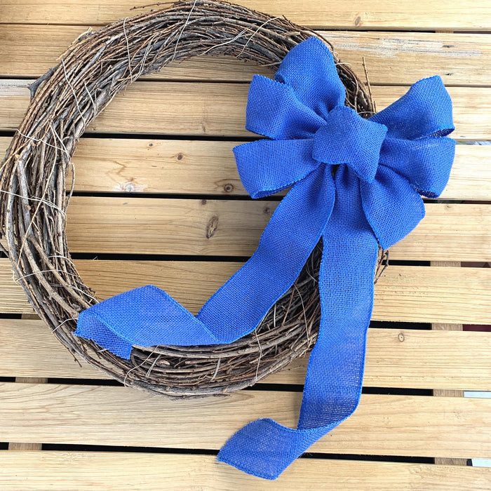 royal-blue-burlap-wreath-bow