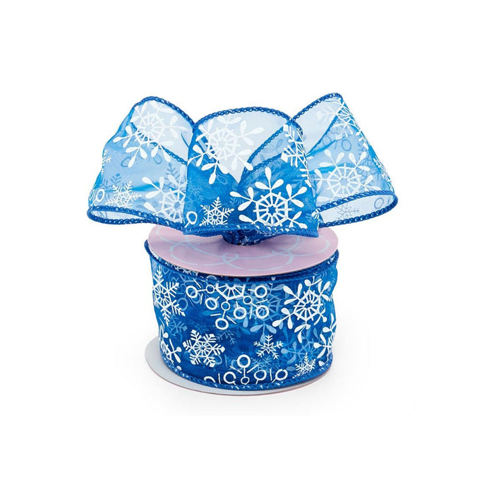 blue-white-wired-edge-snowflake-ribbon
