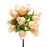 Peach Artificial Silk Flower Roses - 12 Mini Bouquets of 12 Rosebuds, 144 Rosebuds Total