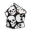 Spooky Skulls Wired Halloween Ribbon - 2 1/2" x 10 Yards
