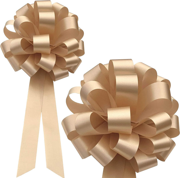 Wedding Pew or Gift Wrapping Pull Bows - 8" Wide, Set of 6