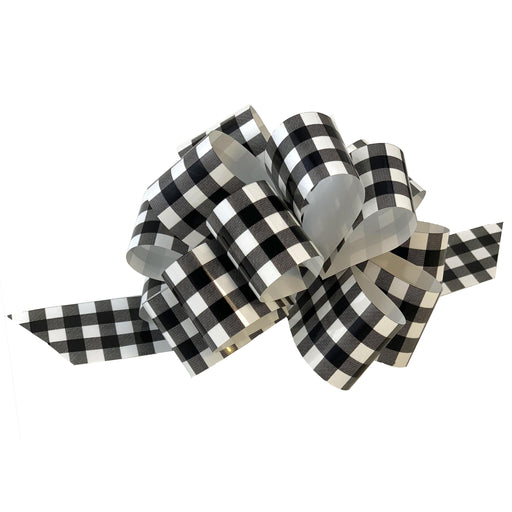 white-black-buffalo-plaid-gift-bows