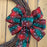 snowflaked-plaid-wired-edge-pre-tied-wreath-bow