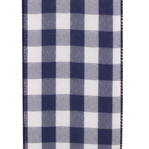 navy-white-checkered-wired-edge-ribbon