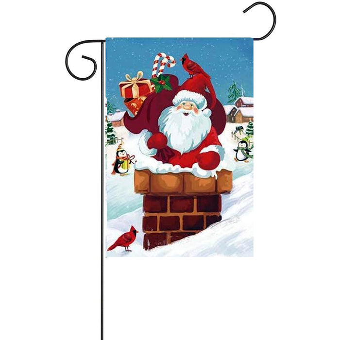 Santa Claus Christmas Garden Flag - 12" x 18"