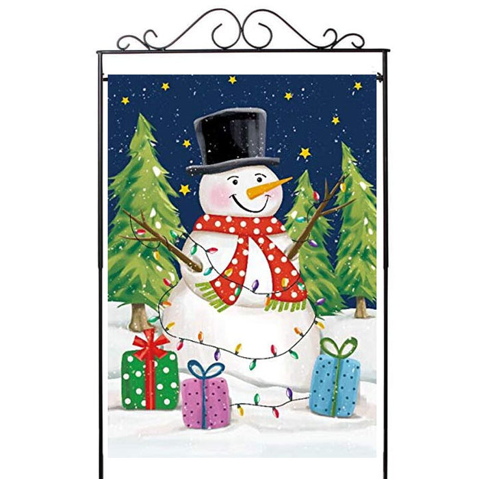 Decorative Christmas House Flag Snowman - 28"x40"