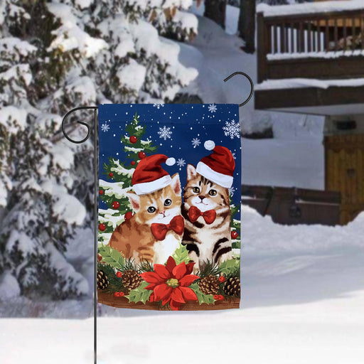 kittens-christmas-flag