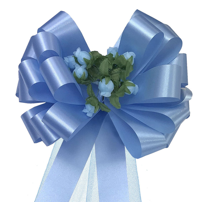 light-blue-wedding-reception-bows