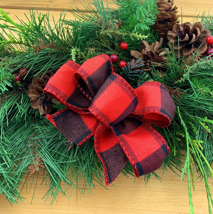 christmas-plaid-wired-edge-ribbon