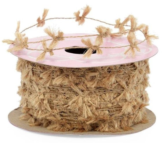 Rustic Wired Puff Trim Ribbon - 3/8