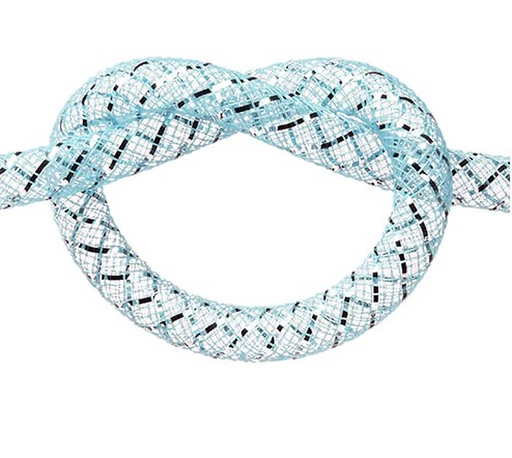 blue-mesh-tubing-with-silver-accents