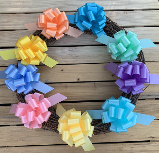 Large Yellow Ribbon Pull Bows - 9 Wide, Set of 6, Mardi Gras, Easter,  Spring, Summer, Support Our Troops Ribbon, Gift Bows, Presents, Gift  Basket