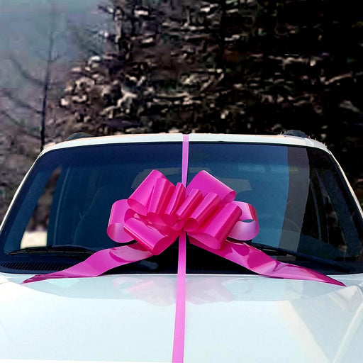 Big Hot Pink Car Bow - 25 Wide — GiftWrap Etc