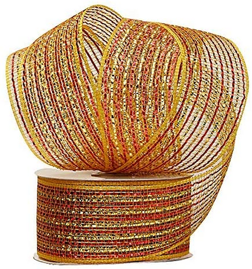 metallic-red-striped-gold-deco-mesh