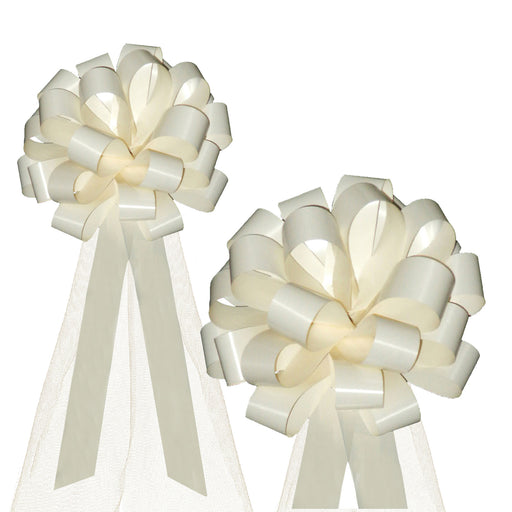 Beige Satin Fabric Wedding Ribbon - 2 x 50 Yards, Easter, Wreath, Garland,  Gift Bow, Wedding, New Years Eve, Fundraiser, Reception, Anniversary