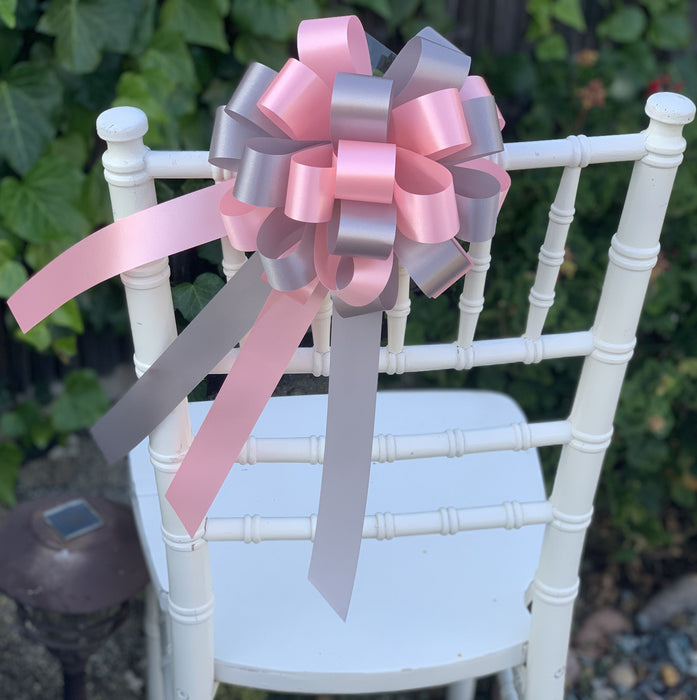 Pink and Silver Decorative Bow