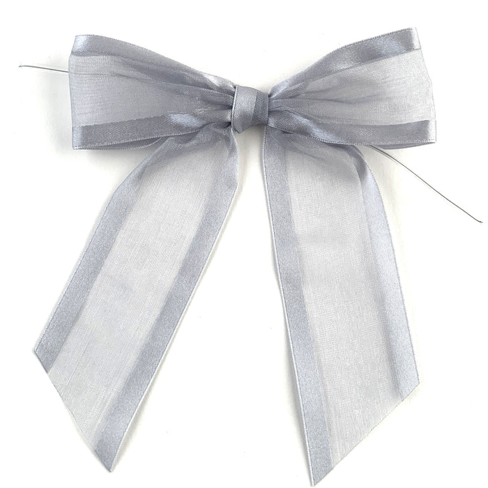 pre-tied-silver-wedding-bows