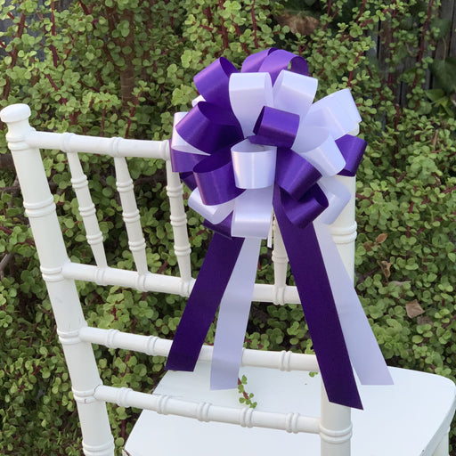 purple-white-wedding-pull-bows